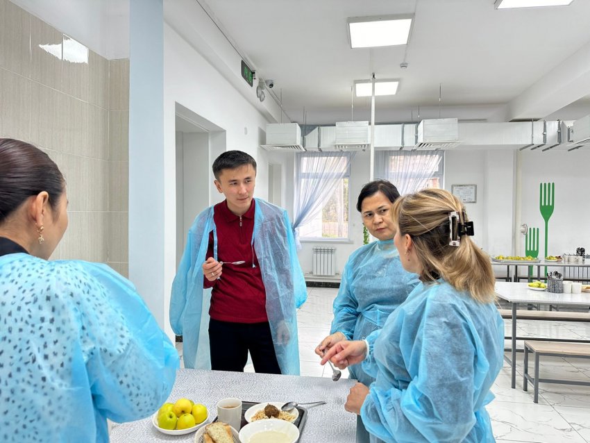 Тамақтану сапасына мониторинг жүргізу комиссиясының тексерісі.
